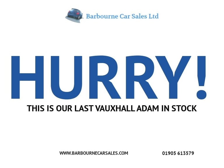 2014 64 VAUXHALL ADAM 1.4 16V GLAM HATCHBACK 3DR PETROL MANUAL EURO 5 (87 PS)