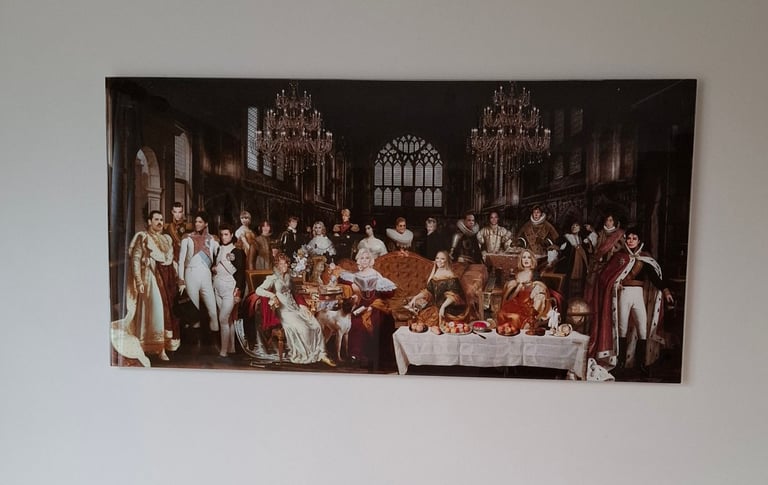 Royal Pop Celebreties Glass Wall Picture