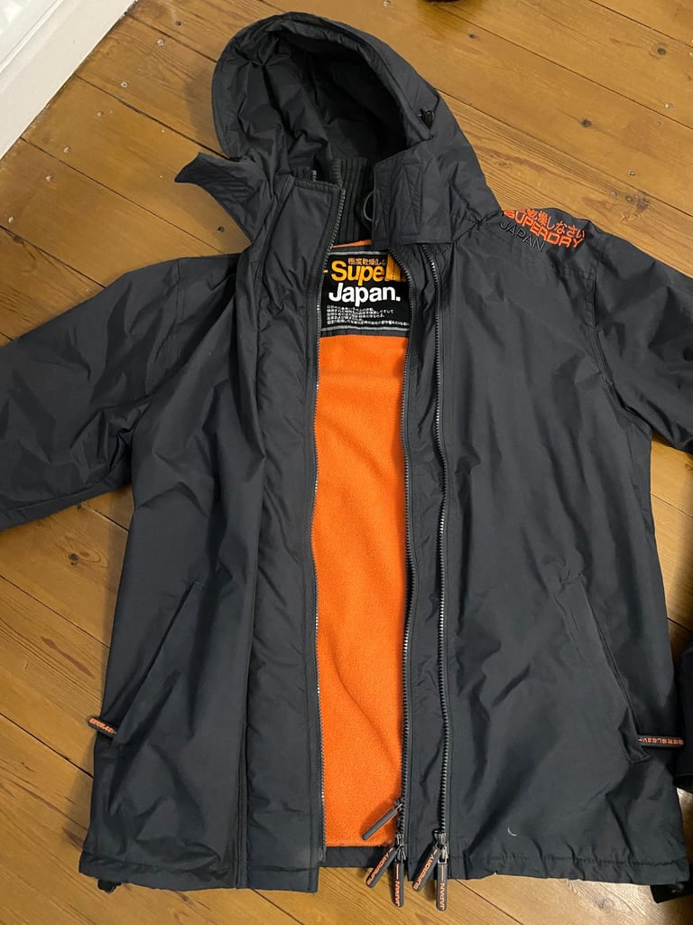 image for Men's  dark grey Superdry Jacket size XXL fleece lined 