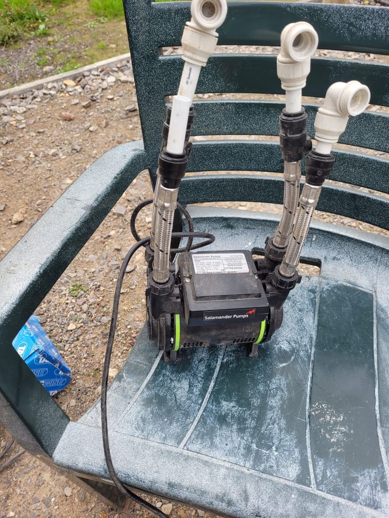 image for Shower pump, hot & cold by Salamander purchased 2024 used for 4 months