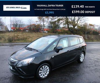  VAUXHALL ZAFIRA TOURER 1.4i DESIGN 7 Seater 2016,Bluetooth,DAB,Cruise,F.S.H,Ulez Compliant