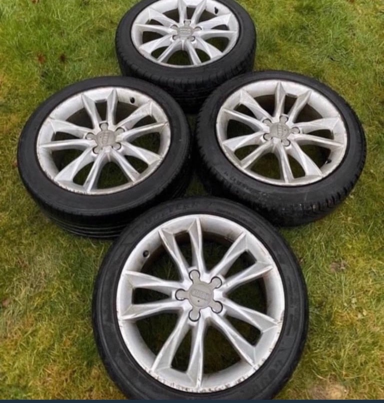 17” 5x112 Audi Alloy Wheels Alloys With Tyres Vag Vw Rims 
