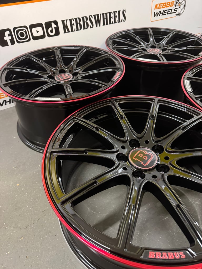 19" MERCEDES BRABUS REPLACEMENT ALLOY WHEELS C CLASS E CLASS S CLASS 