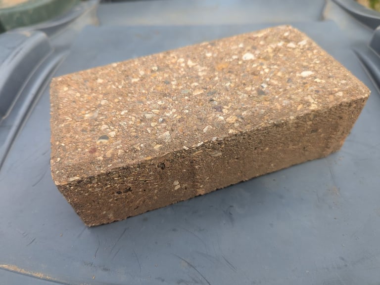 image for WANTED - Block pavers - Brown / beige/ tan / buff with pebble inclusions 