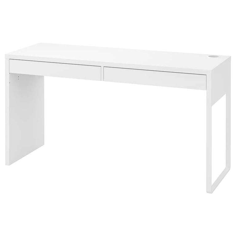 Ikea white "Micke" desk 