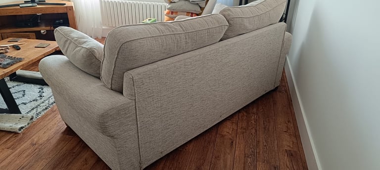 3 seater sofa bed beige