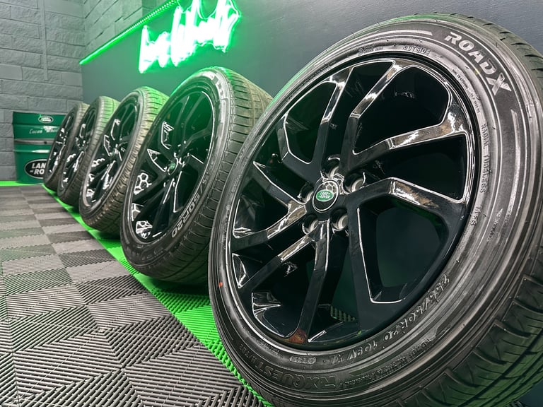 image for Discovery 4 / 3 HSE Powdered Black 20” Alloy Wheels - style 511 Landmark & 6/8mm+ tyres x5!