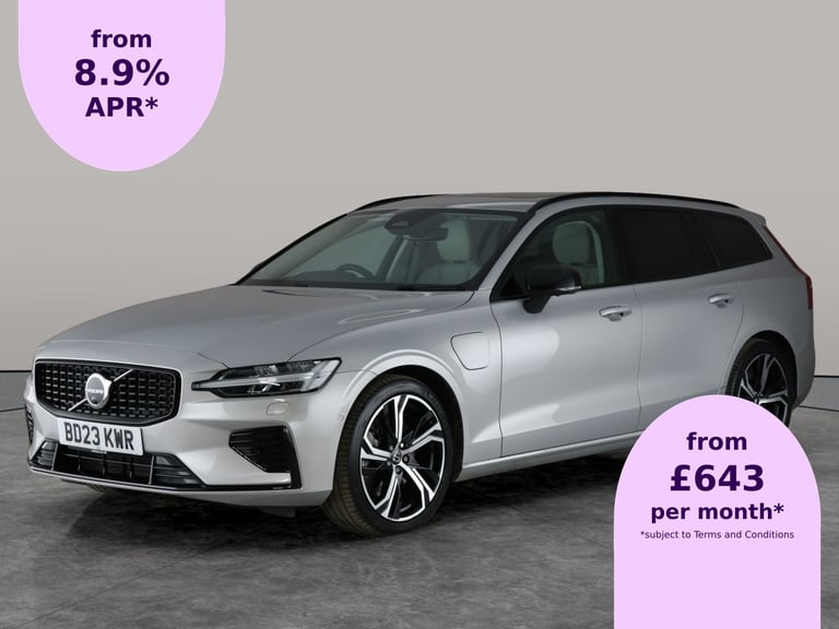 image for 2023 Volvo V60 2.0h T6 Recharge 18.8kWh Ultimate Estate 5dr Petrol Plug-in Hybrid Auto AWD Estate...