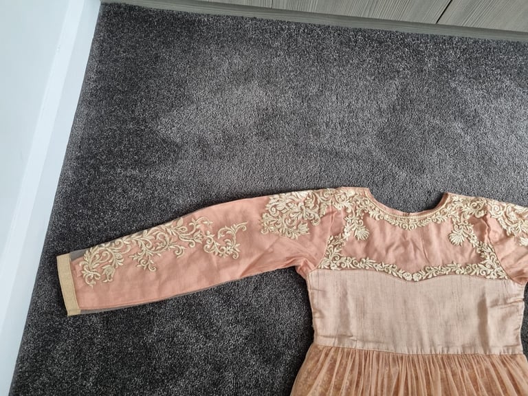 Asian Pakistani Wedding Party Long Maxi Dress New 