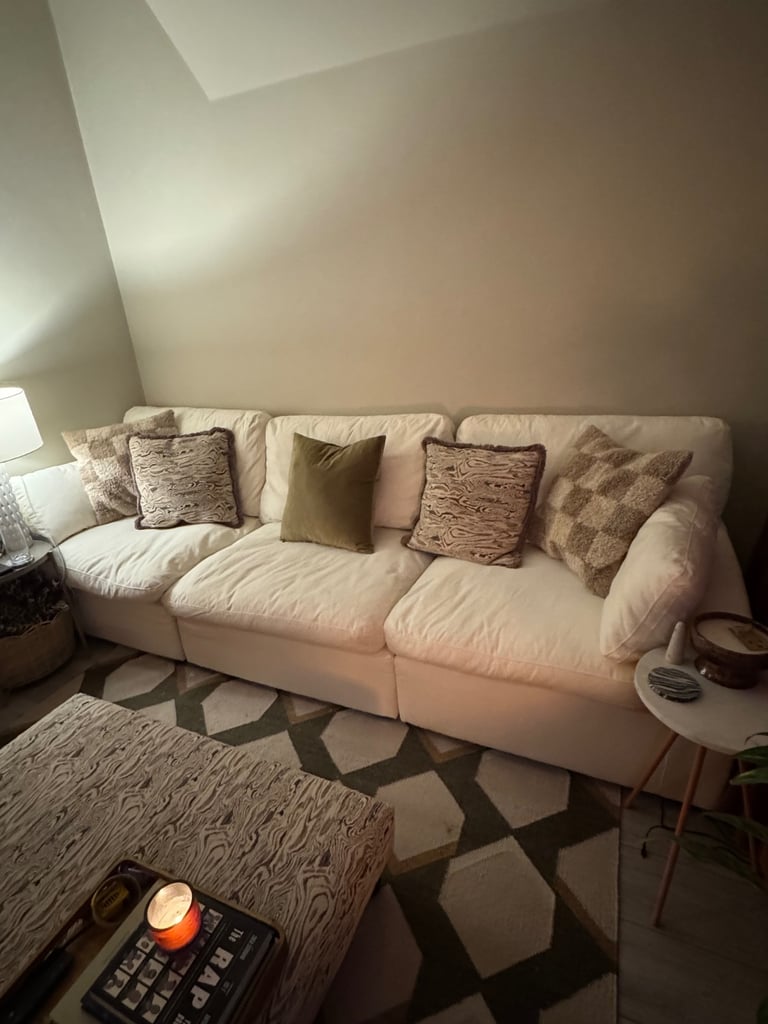 Dusk Cairo Feather 3 Seater Sofa 