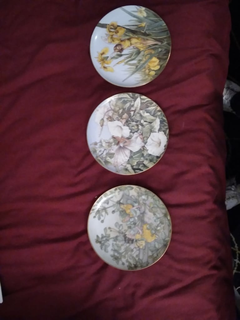 image for Border fairy plates   X 3             £20