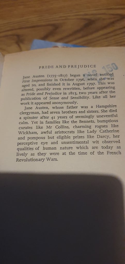 Pride and Prejudice by Jane Austeen