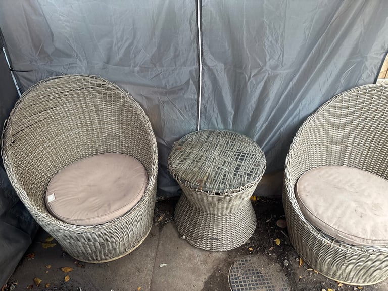 Garden table and chairs