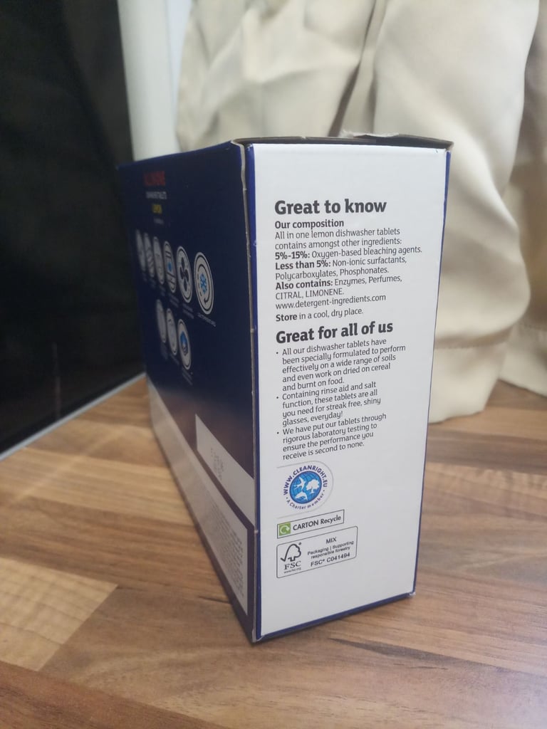 image for &quot;For Sale: All-in-One Sainsbury's dishwasher tablets (59 Tablets)