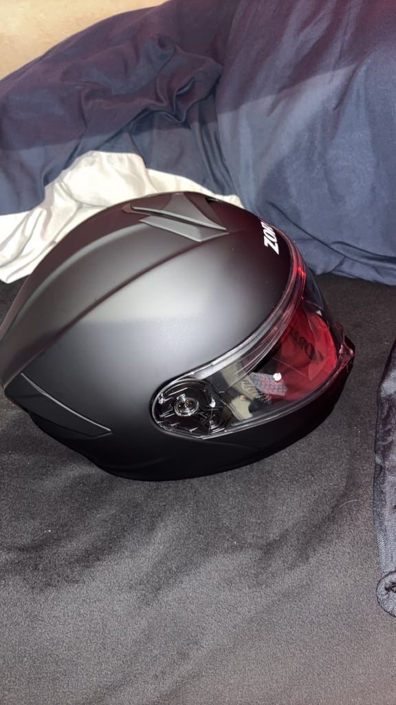 Zorax flip lid matt black helmet