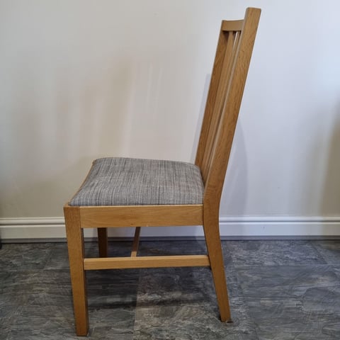 Ikea BJURSTA extending table complete with IKEA NORRNAS chairs