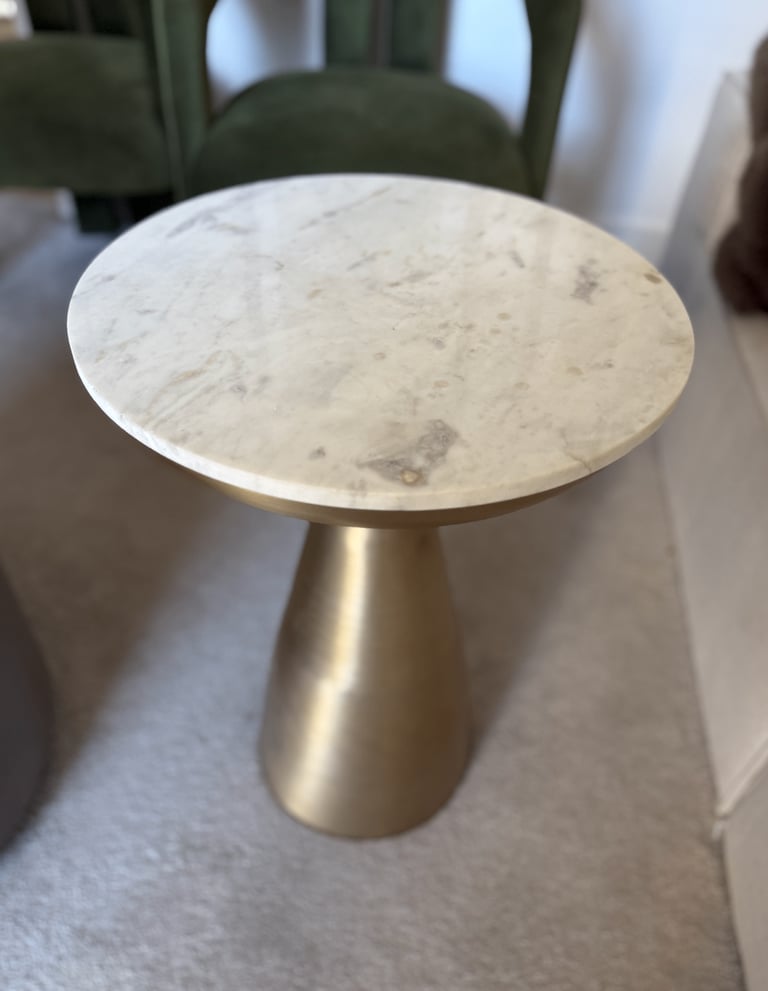 Rockette St-George Marble Top Side Tables x2