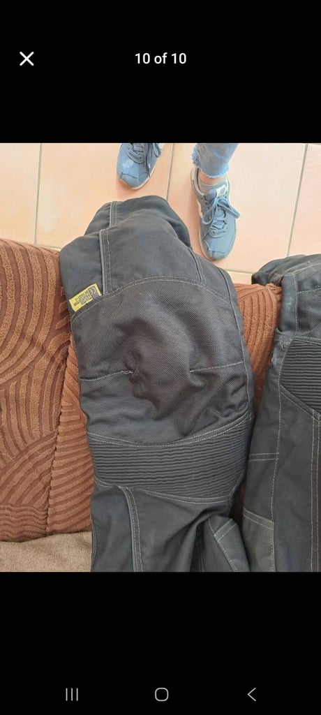 Mens Spada motorbike jacket and trousers 