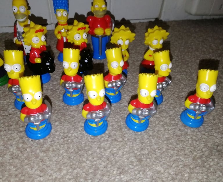 The Simpsons 3D Chess Character Pieces 31 Replacement Figures