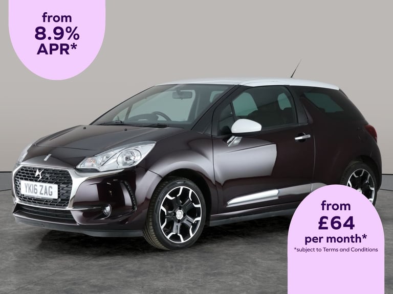 2016 DS Automobiles DS 3 1.2 PureTech Elegance 3dr HATCHBACK PETROL Manual