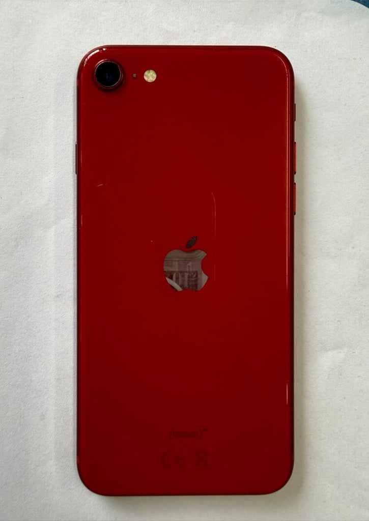 Apple iPhone SE 2020 64GB Red Unlocked Battery Health 94% Touch ID Working Latest iOS 18.7.1 