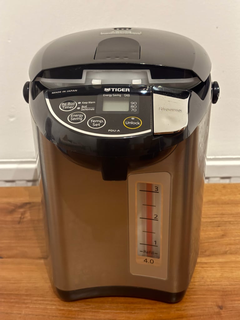 image for Tiger PDU‑A Series Electric Thermos Pot (4.0L) – Made in Japan, UK Ready