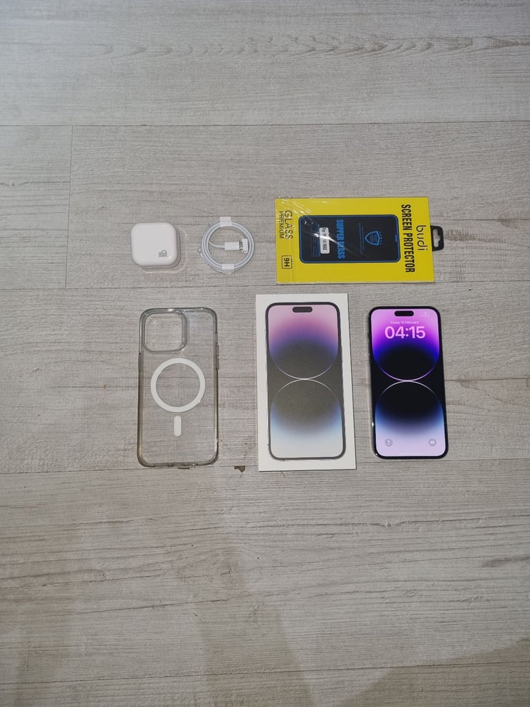 image for Iphone 14 Pro Max 5G Bundle Unlocked 128GB Warranty I Phone 