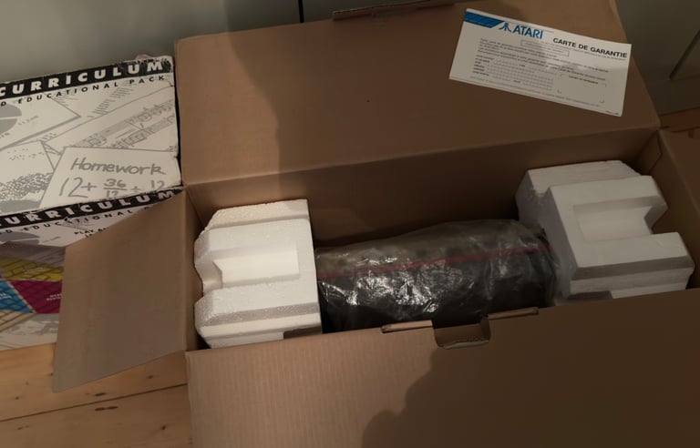 HUGE & RARE ATARI 1040 STE BUNDLE (VGC) inc. Games, LCD Monitor, Joysticks etc.