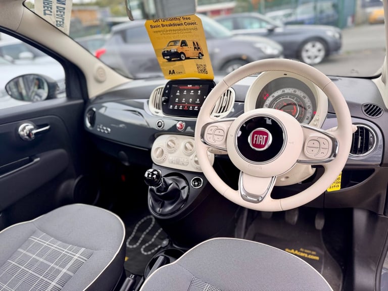 2019 Fiat 500 1.2 Lounge 3dr HATCHBACK Petrol Manual