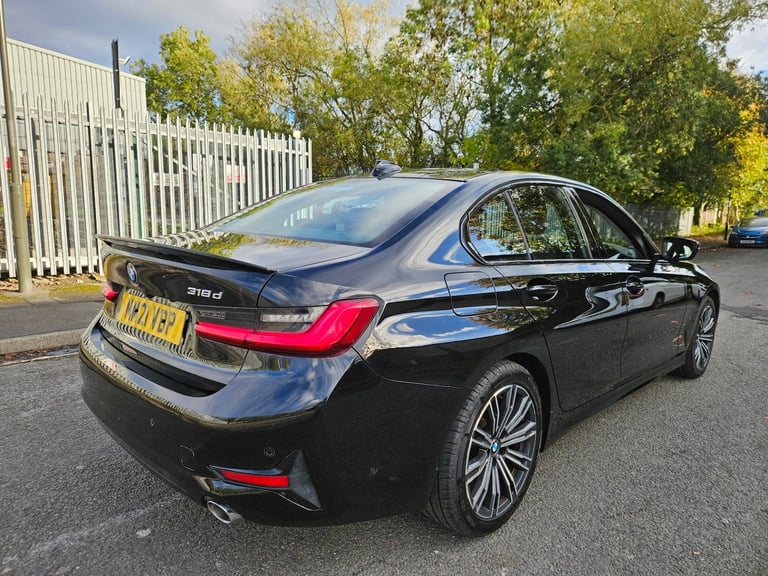 2021 21 BMW 3 SERIES 318D DIESEL Sport Black Damaged Repaired CAT N