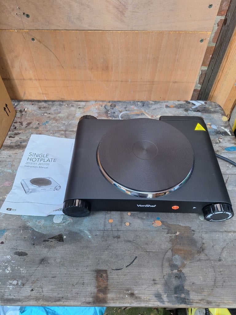 image for Vonshef electric single hob hotplate unused