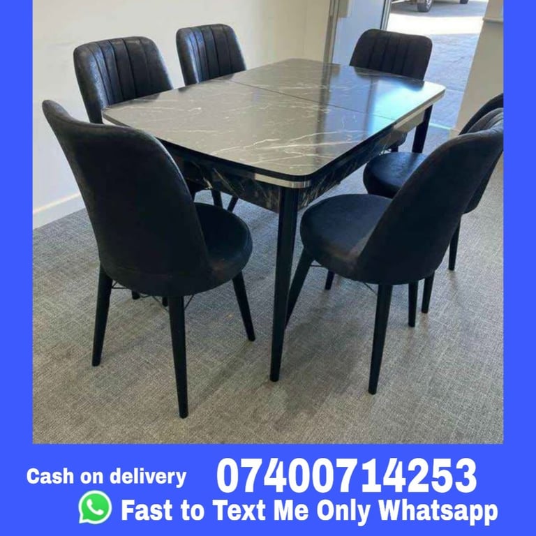 High Quality Dining Wooden Table With 6 chairs