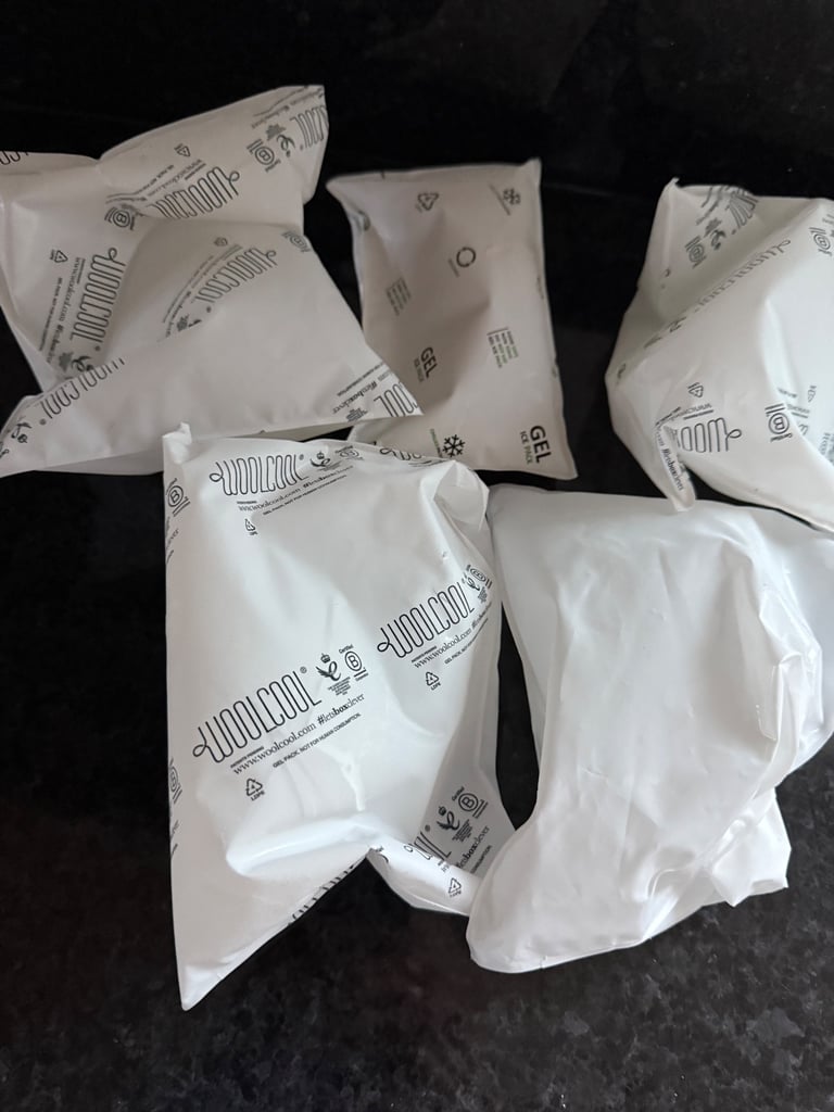 Gel filled freezer/cool box ice packs