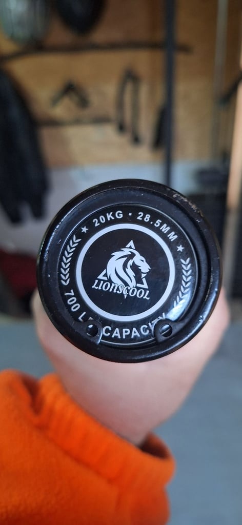 image for LIONSCOOL 7ft Bar, 20 KG Olympic Barbell for Weightlifting and Power Lifting, 2 Inch Barbell 