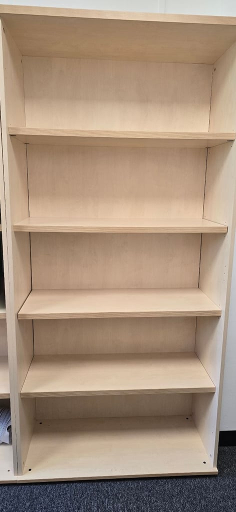 image for Maple Solid Tall Wooden Shelving Unit