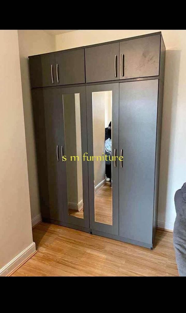 Modern Bedroom Furniture. Bedroom Suit Includes Bedside Tables, Chest of Drawers and Wardrobes