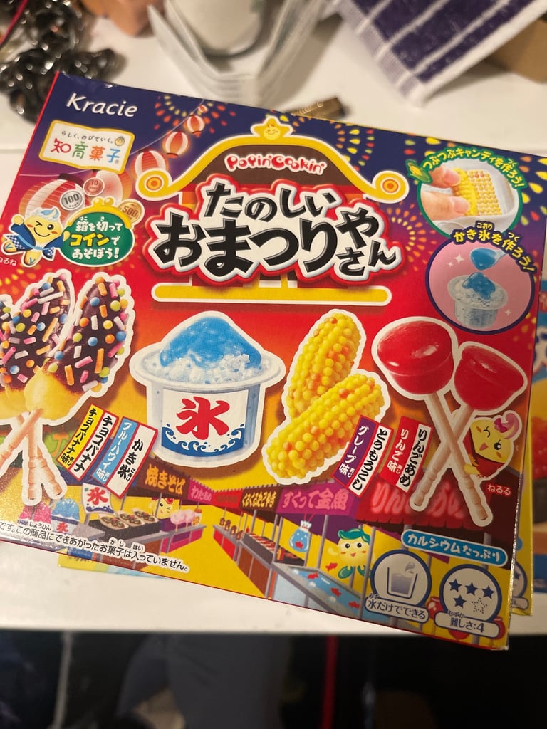 Japanese Sweets “Poppin Cookin” (kids love it)