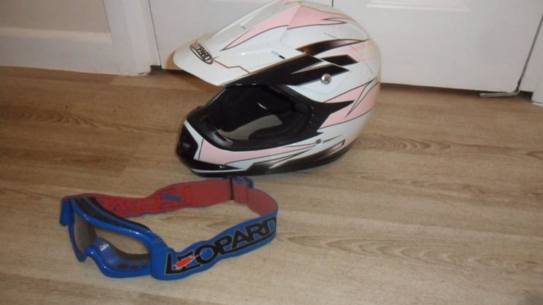 LEOPARD HELMET & GOGGLES