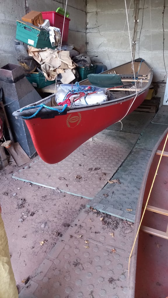 Canadian Canoe - Coleman 17 foot three person canoe