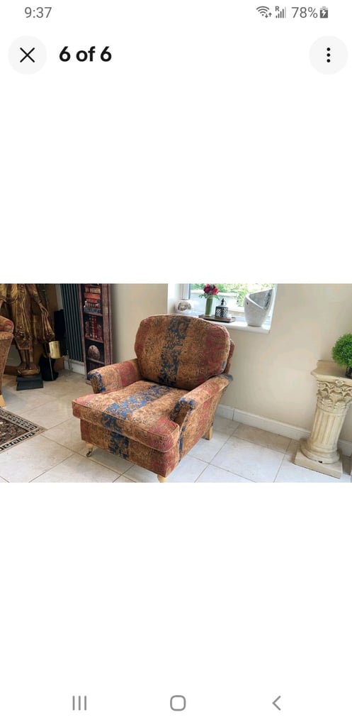 2 Handmade DURESTA  armchairs  stunning and elegant