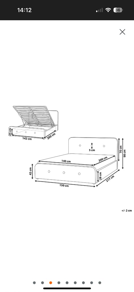 Double bed frame+Matress