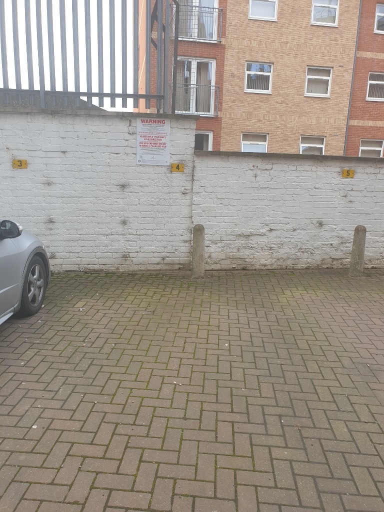 Parking space for 1 car opposite Leicester train station, CCTV monitor