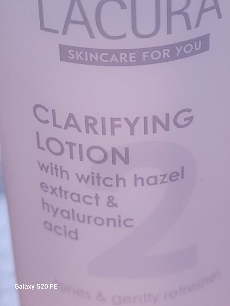 image for Lacura Clarifying Lotion Step 2 100ml with Witch Hazel & Hyaluronic Acid Toner Skincare
