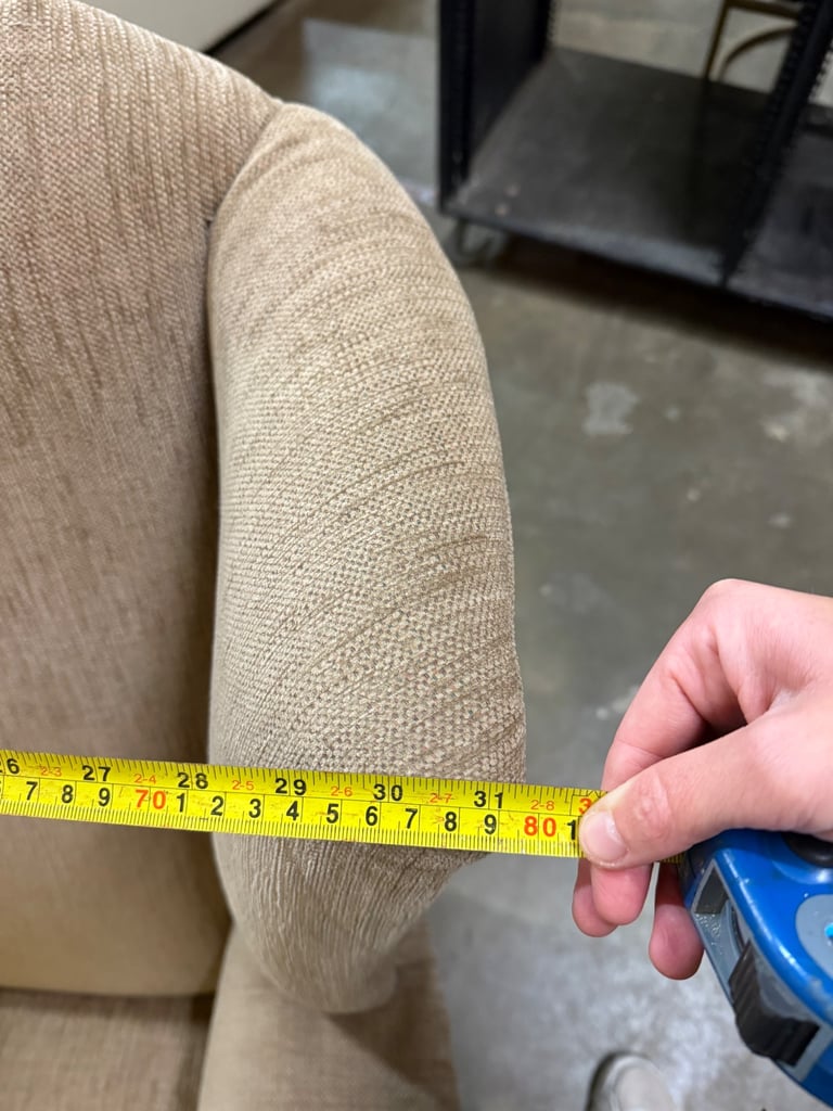Fabric Armchair On Castors