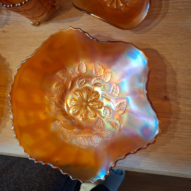 Carnival glass collection