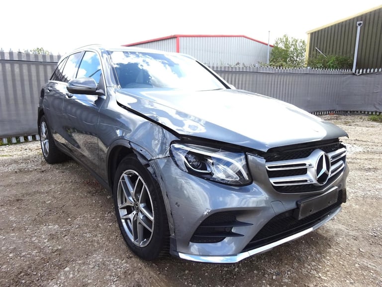 2018 67 REG MERCEDES BENZ GLC 250 D 4MATIC AMG LINE DIESEL AUTO DAMAGED SALVAGE