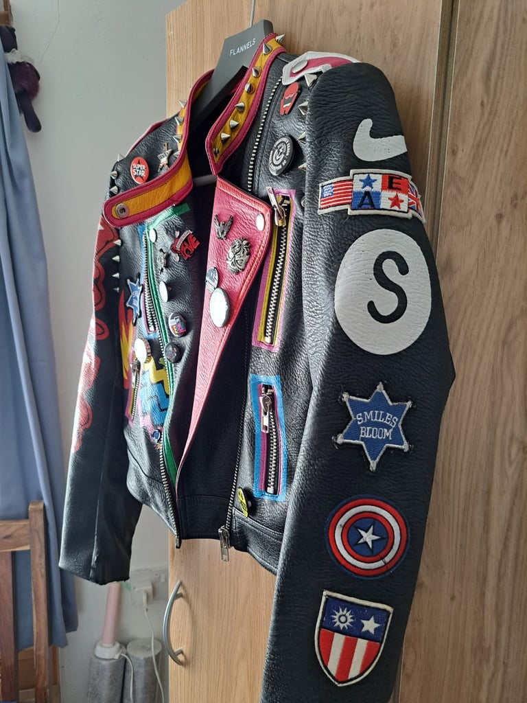 Leather designer jacket 