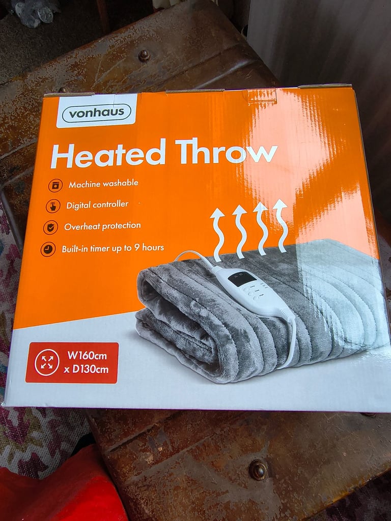 image for Brand new heated throw 