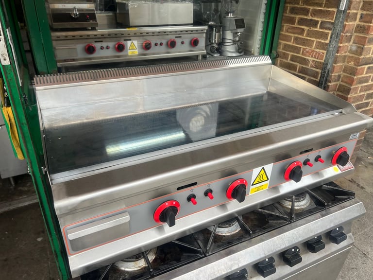 GAS NEW COMMERCIAL CATERING KITCHEN CHROME FLAT GRILL CAFE KEBAB RESTAURANT SHOP