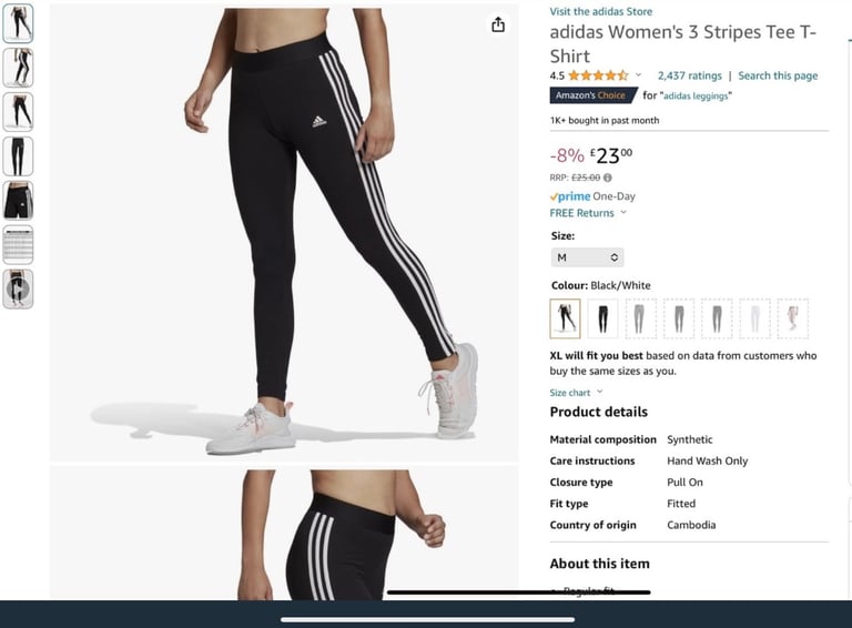 image for ADIDAS Full length, medium, leggings. BRAND NEW WITH TAGS. BARGAIN price thanks ☺️ 